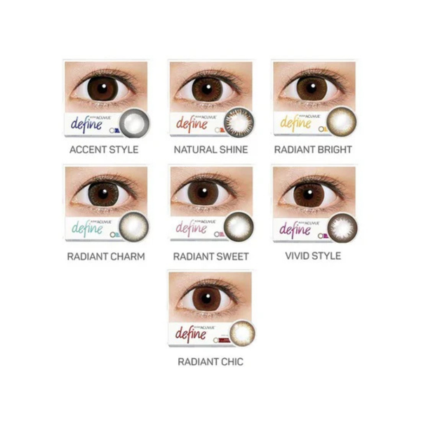 1-Day Acuvue Define (30 Pack) - 7 Classic Colors